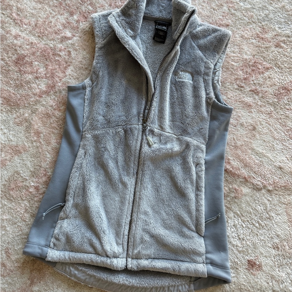 The North Face Light Gray Fleece Vest